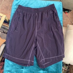 Lululemon men’s polka dot shorts navy blue small